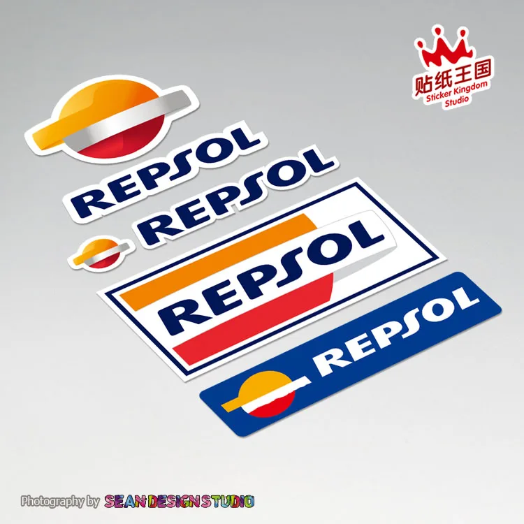 Стикеры для мотоциклетного шлема Repsol водостойкие 16 дюймов|moto decals|stickers motodecals for