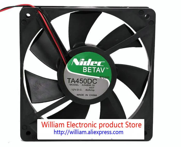 

Original for Nidec 120*120*25MM 12v 0.62a a34808-16 cooling fan