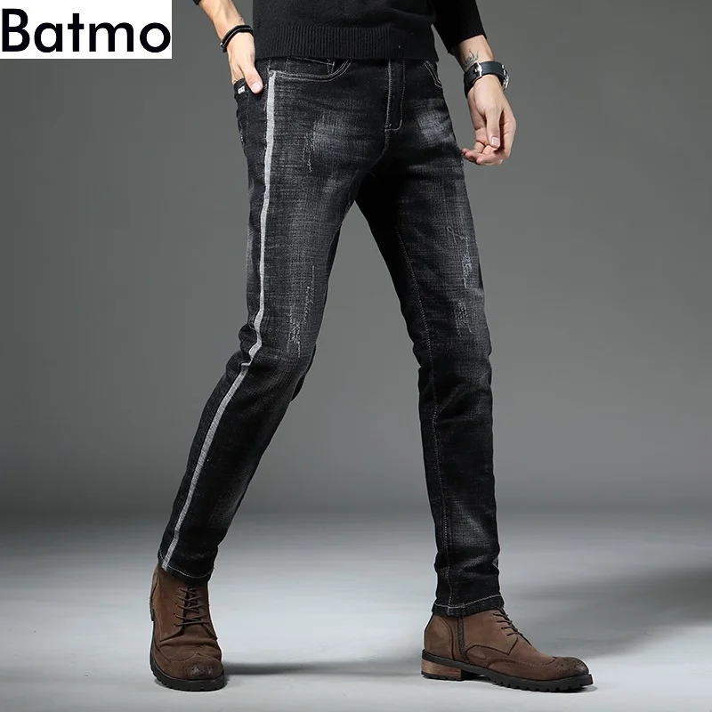 Batmo 2019 Новое поступление высокое качество повседневные тонкие эластичные черные