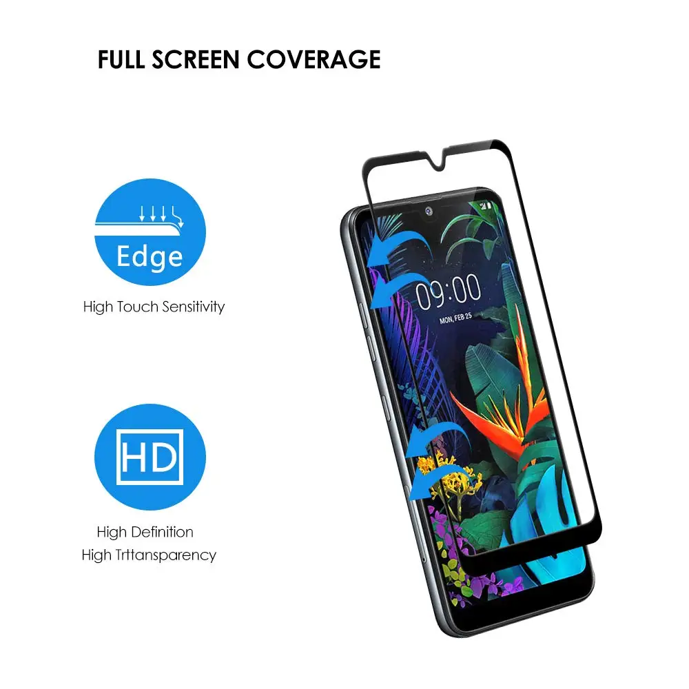 3D полный Клей закаленное стекло для LG K50 полное покрытие 9 H защитная пленка
