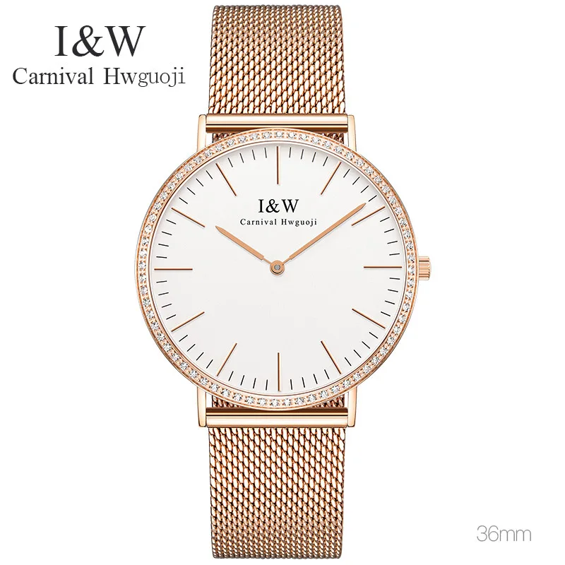 Женские кварцевые часы с сапфировым стеклом из нержавеющей стали|luxury brand|luxury brand