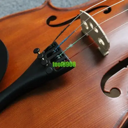 Школьная скрипка полноразмерная 4/4 с черным подолом + чехол для скрипки и набор