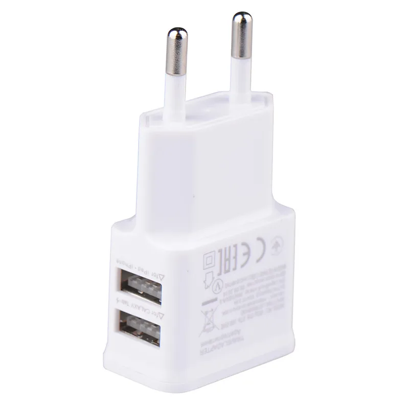 5V Быстрая 1A вилка двойной USB универсальный мобильный телефон зарядное устройство стены AC зарядное устройство дома или путешествия для iphone ipad ipod зарядное устройство