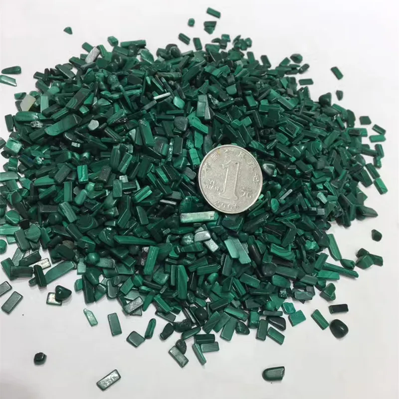 

1kg natural malachite crystal tumbled stone for decor CH