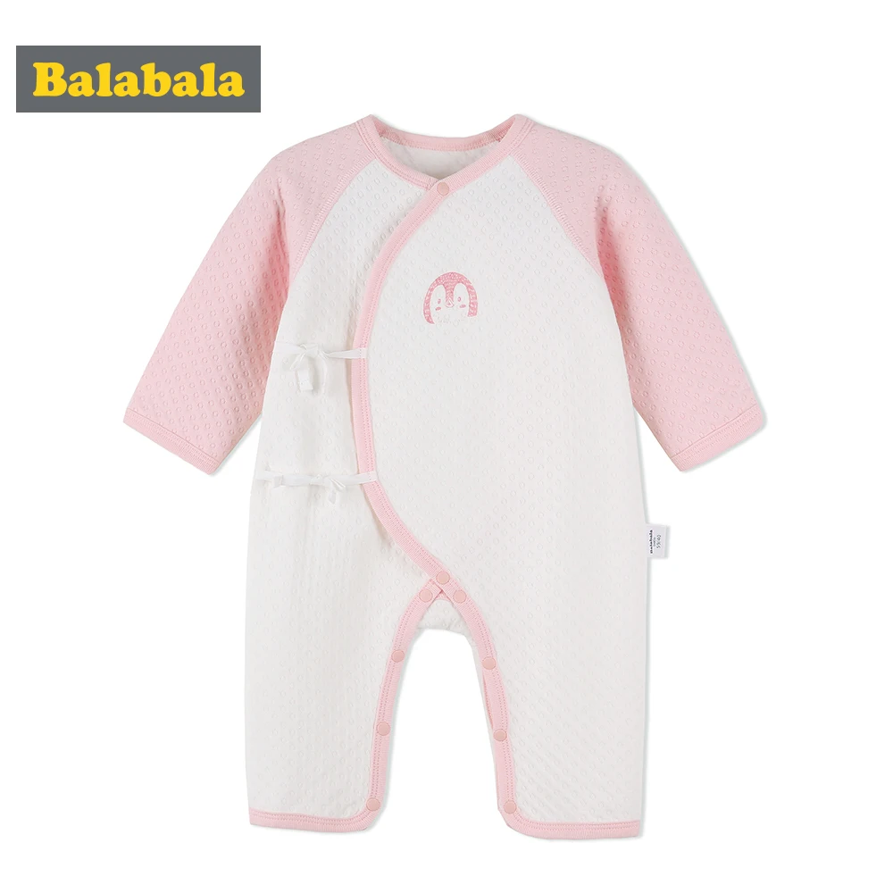 Baby Boy Underwear Autumn Winter Newborn Jumpsuit Warm Windproof Cotton Rompers Comfortable Soft Breathable Clothing With F |