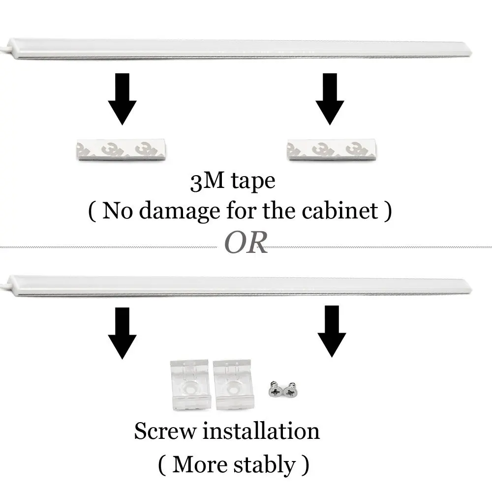 Dimmable кухня под шкаф жесткая полоса 3 м 0 5 10 Вт бар свет комплект 12 В в светодио дный