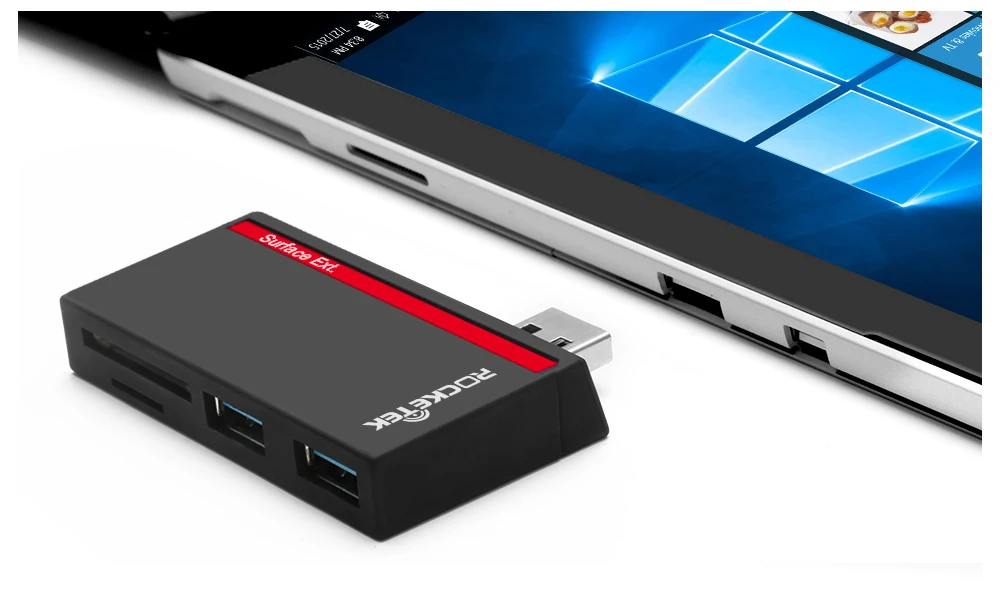 Игровая мышь Rocketek usb 3,0 мульти концентратор usb 5 в 1 устройство чтения карт памяти Адаптер для SD/TF micro SD Microfoft Surface Pro 3/4/5/6 для портативного компьютера