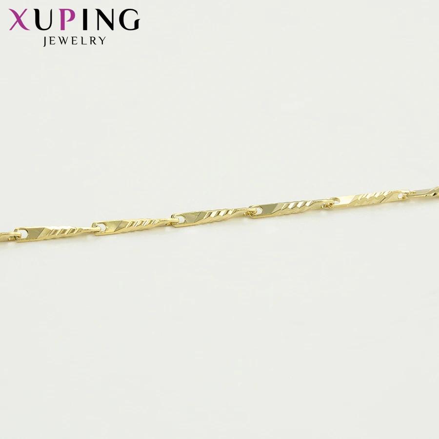Ювелирные изделия Xuping ожерелье с золотым покрытием светло-желтого цвета для