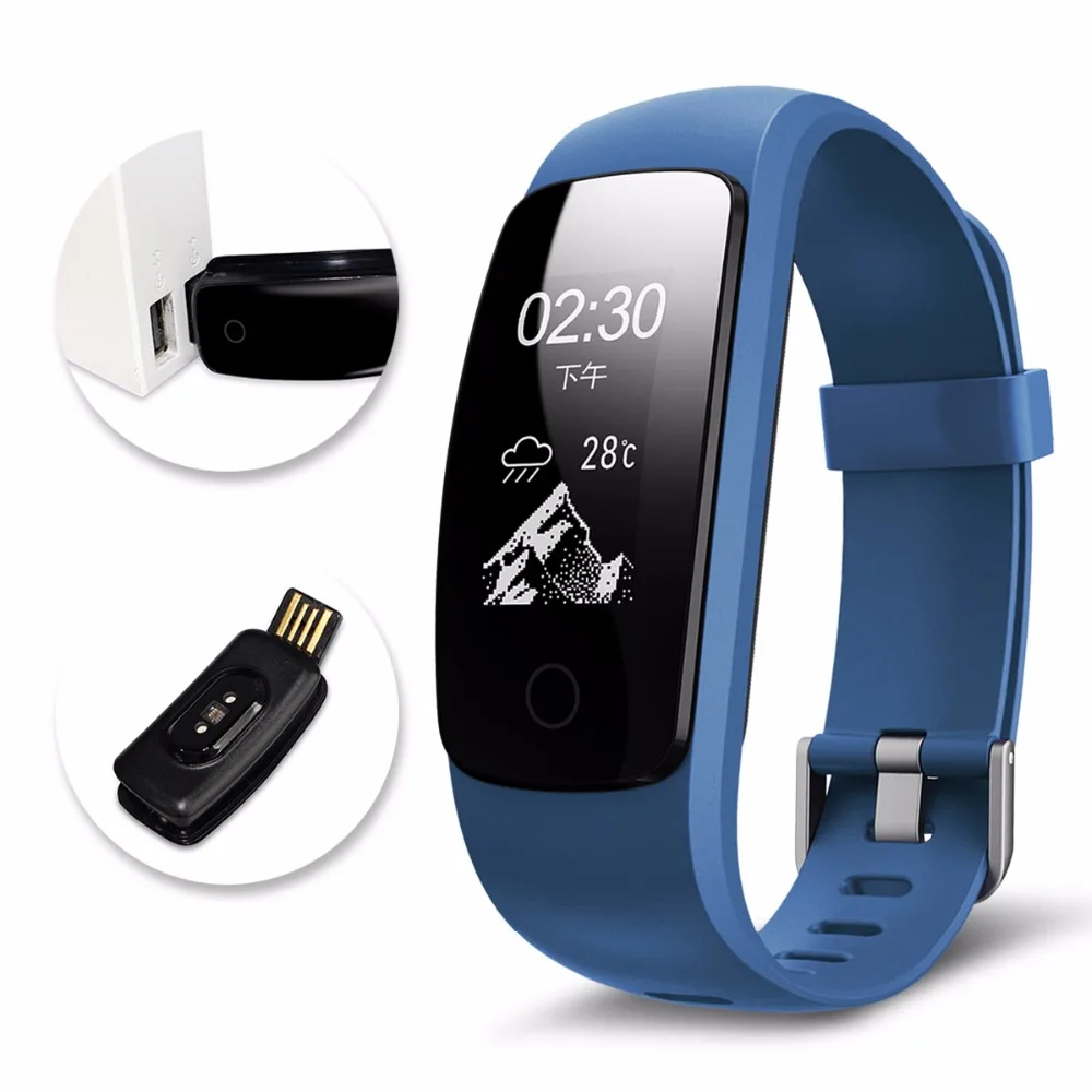 Smartch ID107 Plus HR Bluetooth трекер сердечного ритма фитнес браслет IP67 водонепроницаемый