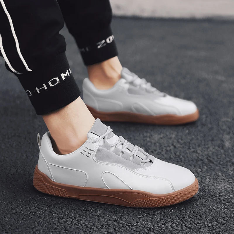 2018 весна/осень Новый стиль Маленькая Белая обувь мужская Стиль шик Лондон