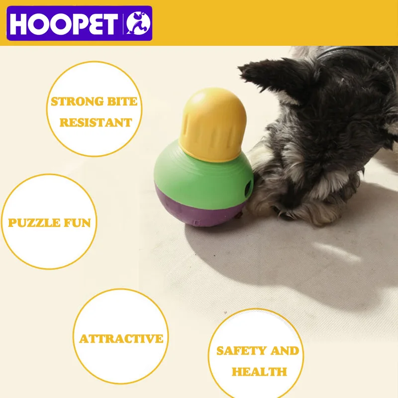 HOOPET NEW Dog toy feeding ball leakage food can carry dog snacks pet interactive training for dogs|ball mouse|toy monsunotoys baby fisher price |
