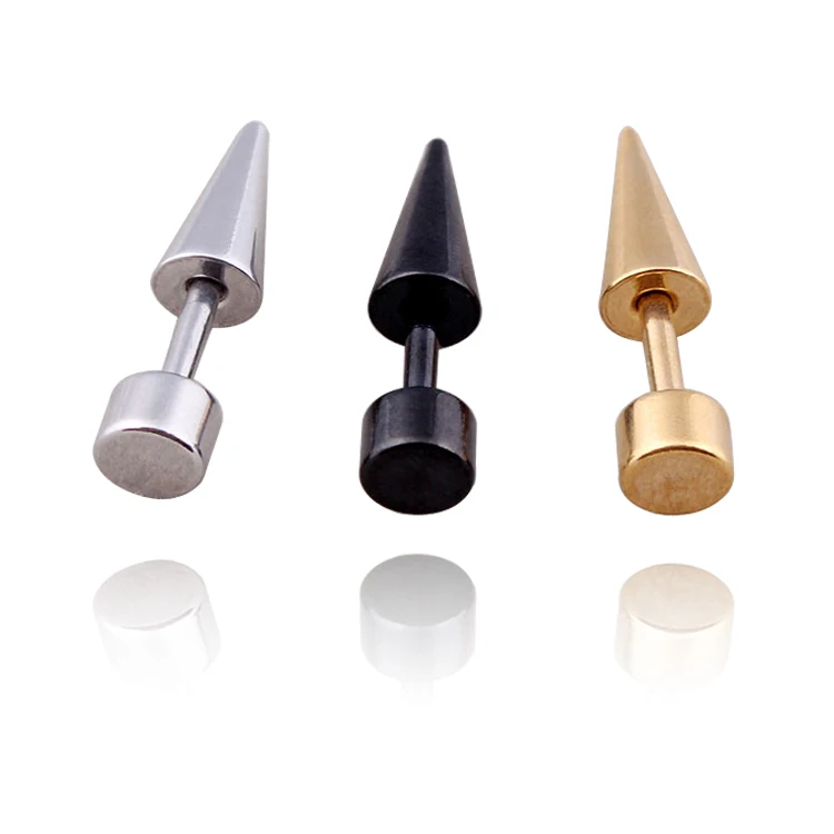 Серьги гвоздики из нержавеющей стали с шипами модные ювелирные украшения в стиле