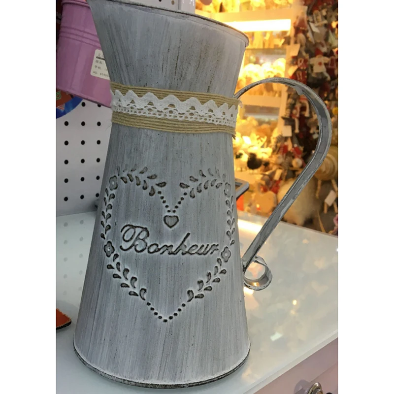 2 размера страны Стиль деревенский Настольный напольная ваза Винтаж в стиле