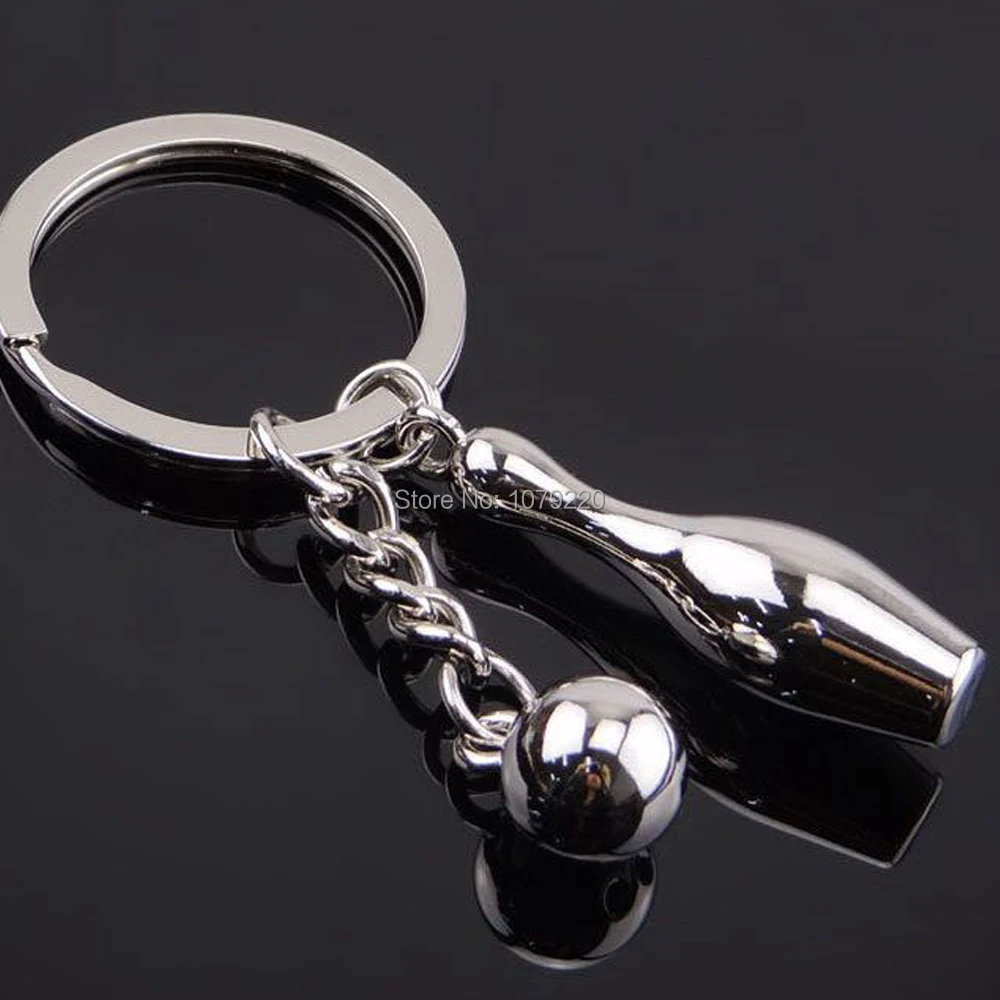 Боулинг спорт брелок с названием клуба Сумочка Подвеска Сплав Автомобильный