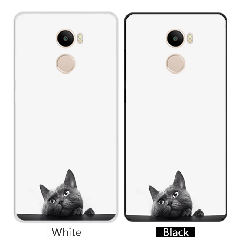5.0 inch For Xiaomi Redmi 4 Dark Phone Case Clear Soft TPU Silm Silicone Redmi4 Back Black Cover Capa |