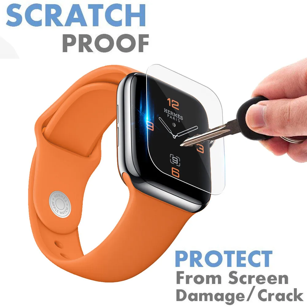2 Pack (40mm) HD Full Coverage TPU Screen Protector Film For Apple Watch Series 4 2019 Big Promotion Z30416 | Электроника
