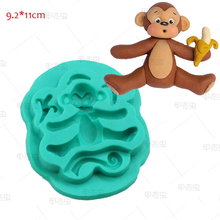 3D силиконовая форма для мыла в виде животного шоколада мультяшный ребенок