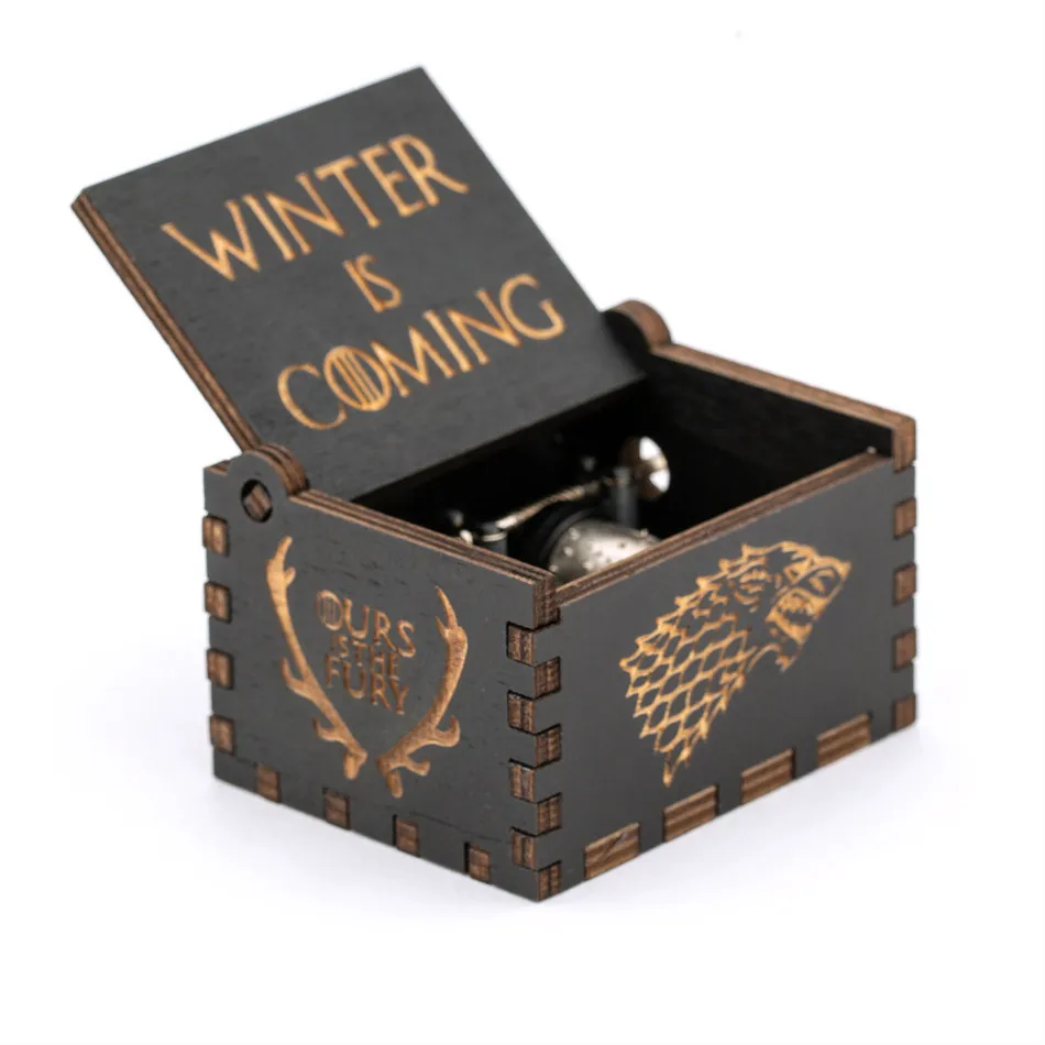 Game of Thrones Музыкальная шкатулка "Игра престолов", деревянная музыкальная шкатулка из красного драконьего шара, основная тема, подарок на день рождения, подарок на день отцов - Цвет: Game of Thrones