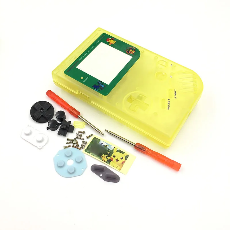 Luminous Yellow Светящийся корпус полный корпус Оболочка Чехол для nintendo Gameboy классический для GB DMG GBO оболочка - Цвет: Luminous Yellow