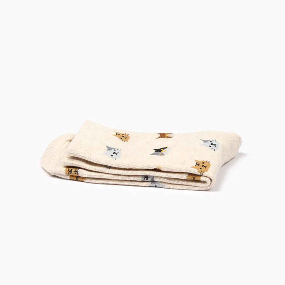 Новые носки животное мультяшная кошка красивые для женщин хлопковые 5 цветов