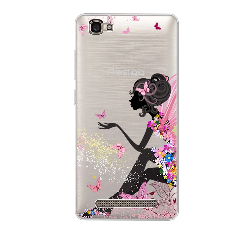 Для Prestigio Grace P5 PSP5515 DUO чехол цветной узор Прозрачный мягкий силиконовый чехол s для Prestigio Grace P5 чехол для телефона