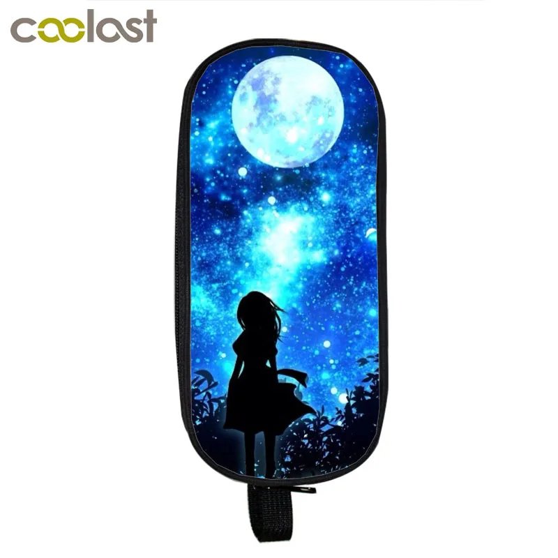 Galaxy Рюкзак для девочек-подростков, рюкзак для мальчиков, рюкзак для студентов+ держатель для карандашей, детские школьные сумки, mochila, детский школьный подарок - Цвет: qbb xingkong22
