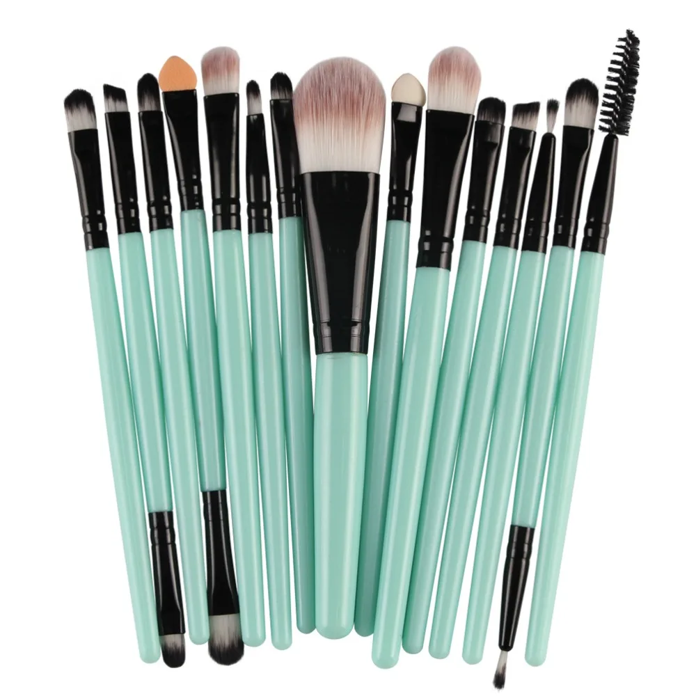 15/20Pcs Eye Shadow Foundation Eyebrow Eyelash Lip Brush Makeup Brushes Cosmetic Make Up Tool Set Free Shipping | Красота и здоровье
