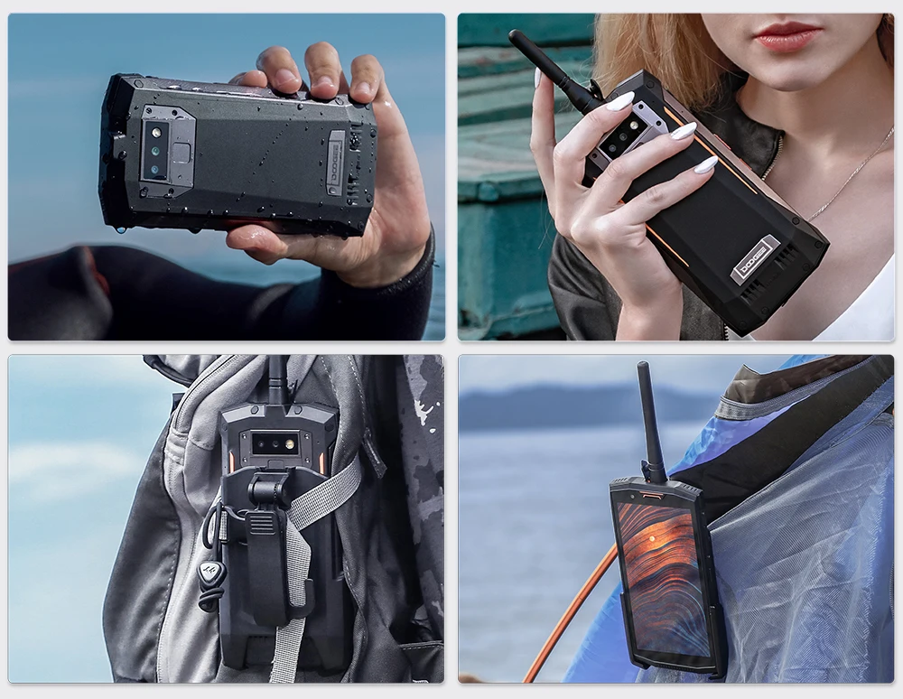 IP68/IP69K портативная рация DOOGEE S80 мобильный телефон Беспроводная зарядка NFC 10080 мАч 12V2A 5,99 FHD Helio P23 Восьмиядерный 6 ГБ 64 Гб 16,0 м
