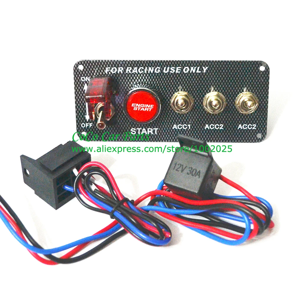 Панель переключателя зажигания для гоночных автомобилей универсальная