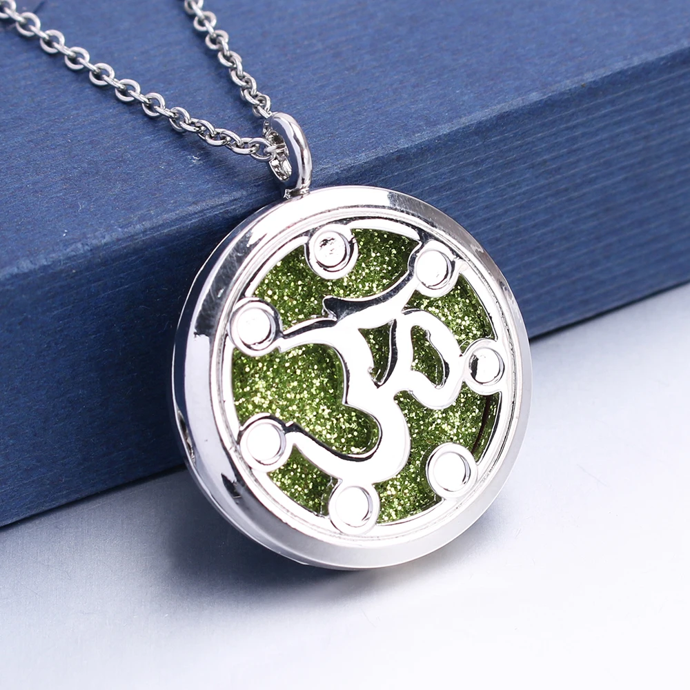 1 шт. Магнитная открытая буддистская чакра Йога Ом медальон кулон ювелирные