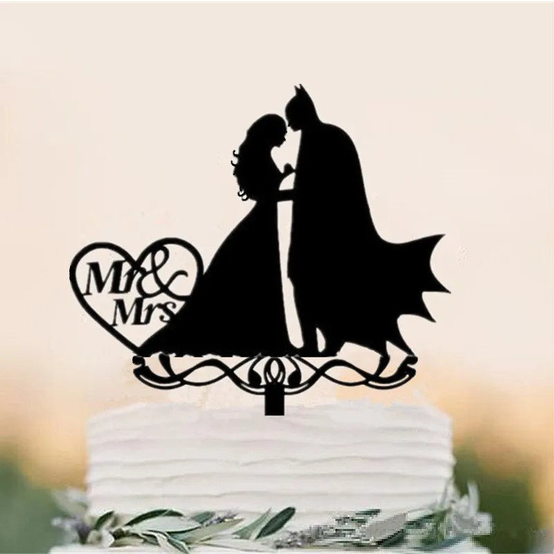 Новинка Акриловый Топпер для торта силуэт мужчины и невесты Свадебный на