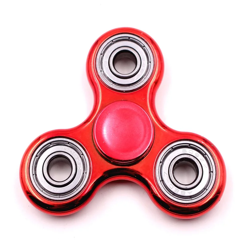 Ручной Спиннер с покрытием Tri-Spinner figets игрушка EDC сенсорная Непоседа Спиннер для аутизма и СДВГ детей/взрослых забавные антистрессовые игрушки