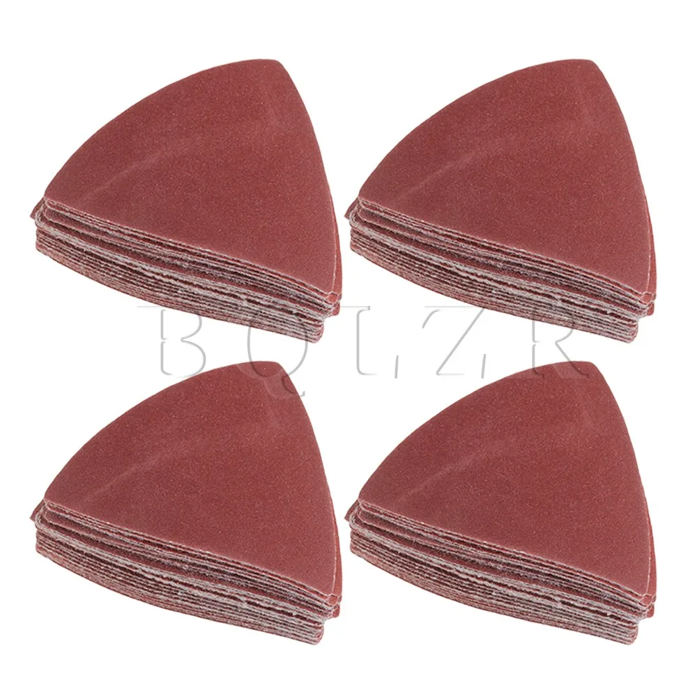 

100PCS 80mm Aluminium Oxide Triangular Sandpaper 60/80/120/180/240#