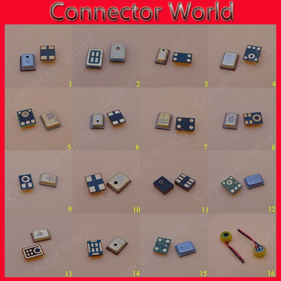 16 моделей 48 шт. Внутренний микрофон для ремонта микрофона Samsung Nokia HTC Motorola Sony Huawei