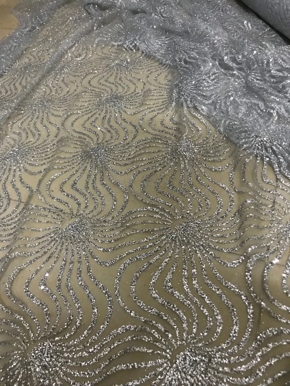 tulle lace with glued glitter fashion Sophia-3.2409 african fabric for party dress 5yard/lot embroidered | Дом и сад