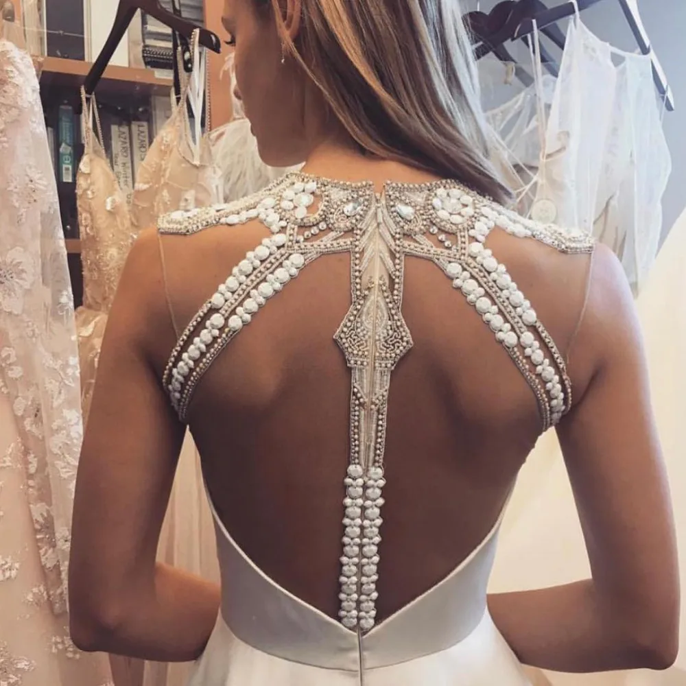 Роскошное Свадебное платье 2019 А силуэта высококачественное изготовленное на