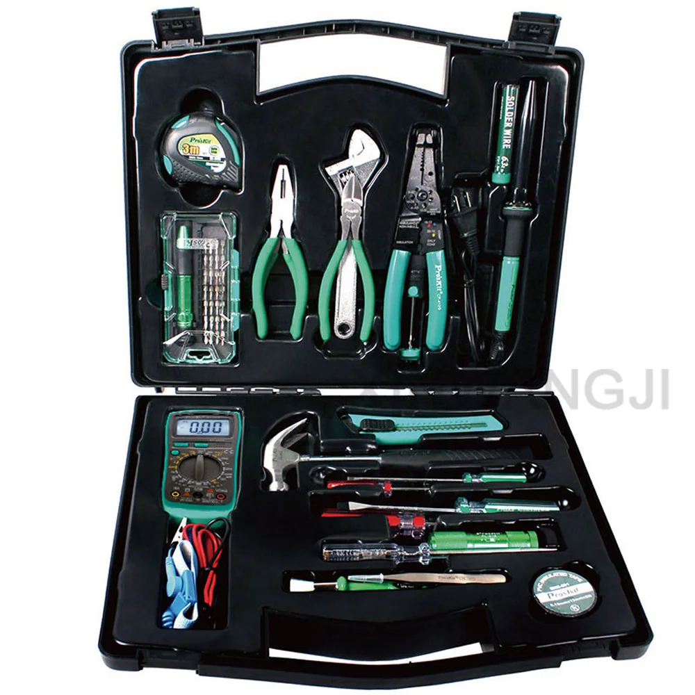 Pro'skit PK-2052 электрики бытовая техника обслуживание ручной инструмент комплект электрический счетчик рулетка фонарик молоток