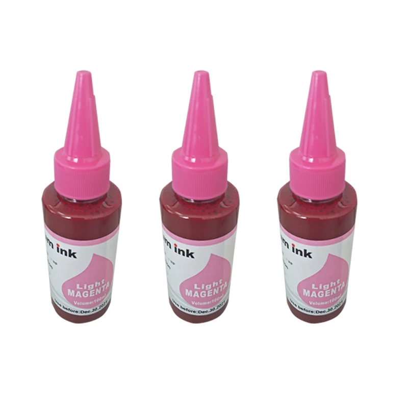 3x100 мл легкие пурпурные универсальные сублимационные чернила для картриджа