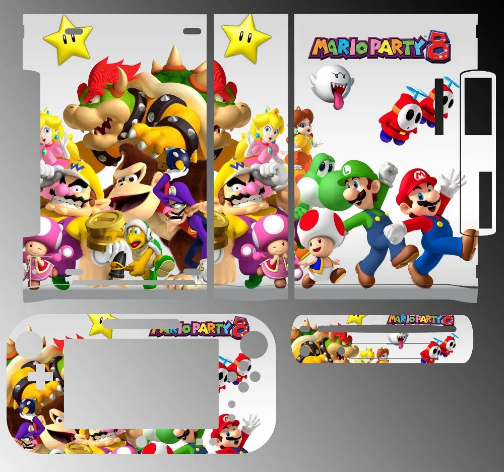216 виниловая Защитная Наклейка для nintendo wii U и контроллера Скины наклейки s