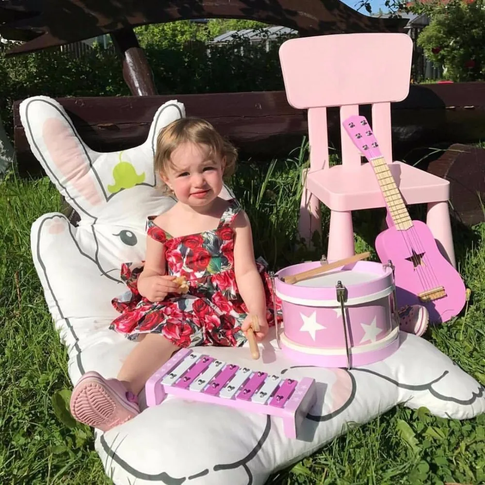 Мультфильм кролик медведь для новорожденных хлопок сканирование Коврики Ковры