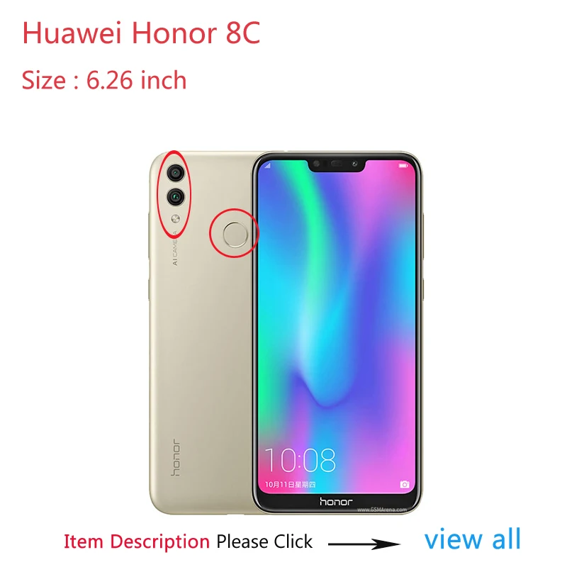 Чехол для Honor 8c чехлы huawei Мягкая силиконовая задняя крышка камеры с подставкой