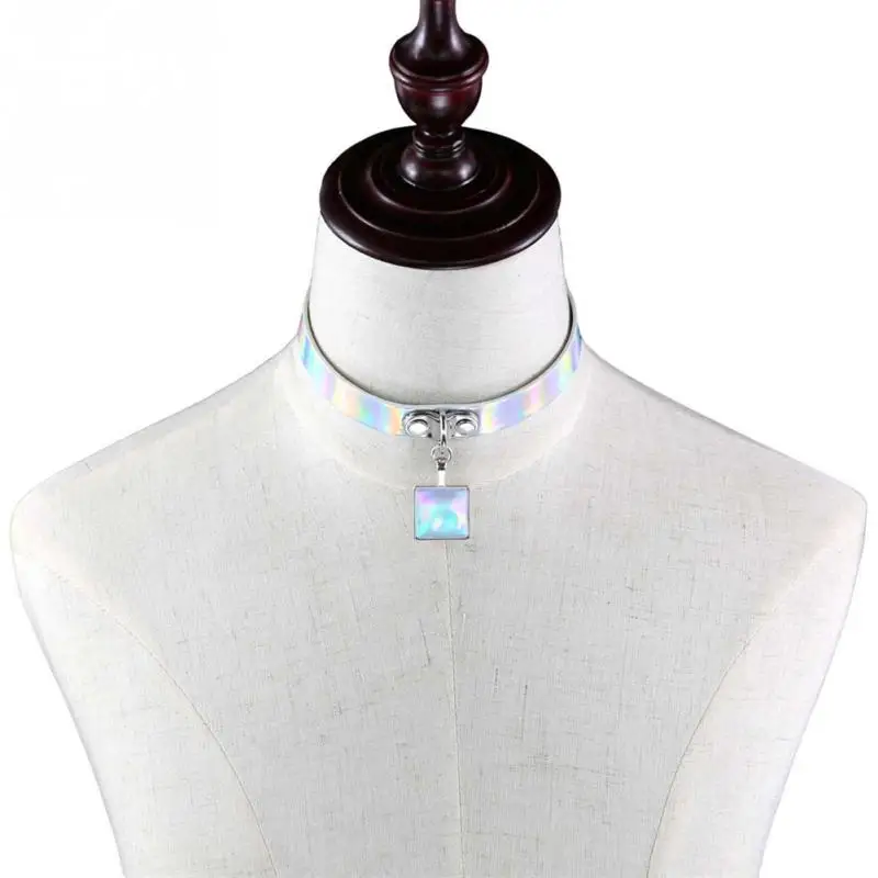 Винтажная подвеска в стиле панк форме маленького колокольчика голографическое