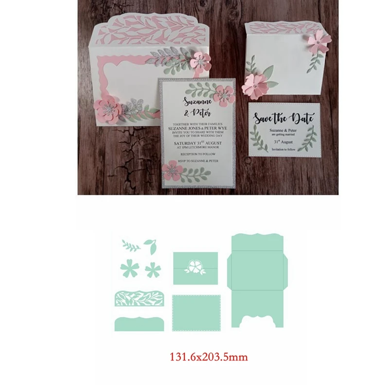 Маленький конверт 3D металлические режущие штампы для бумажные карточки