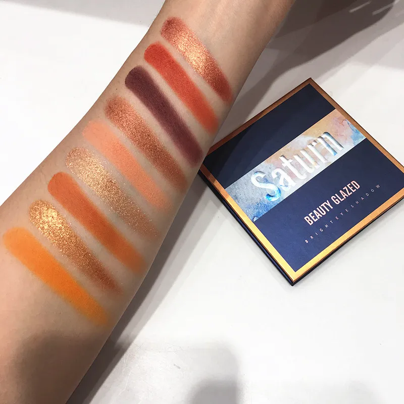 Beauty Glazed 2018 Новинка 9 цветов Тени для век макияжа Палитра Мерцающие Металлические