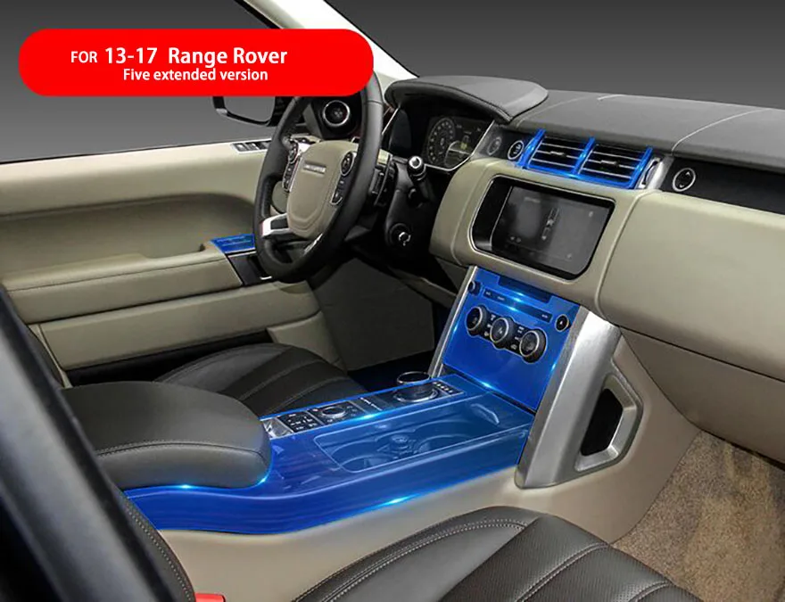 Для Land Rover Range Rover 2013 интерьерная наклейка прозрачная защитная пленка автомобильные аксессуары