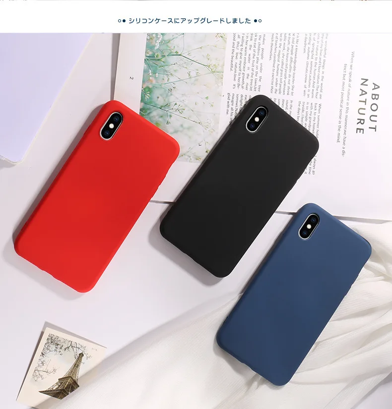Официальный мягкий чехол для iPhone 7, 8 Plus, чехол для Apple iPhone X, XS Max, XR, 6, 6 S, 11Pro, чехол
