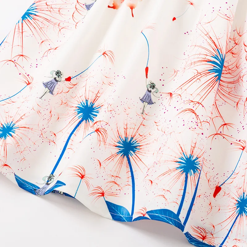 Летнее платье для маленьких девочек милое школьное танцевальное принцессы