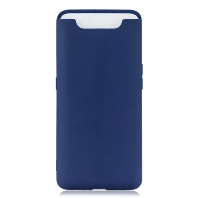 Navy Blue Резиновый ТПУ силиконовый чехол для samsung Galaxy A80 карамельный цвет Мягкий ТПУ задняя крышка для Coque samsung Galaxy A80 A 80 SM-A805F чехол - Цвет: Navy Blue
