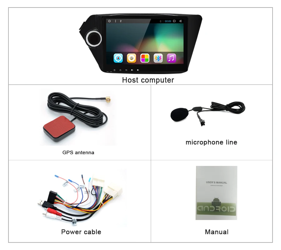 Junsun K2 Радио 2 DIN android автомобильный automagnitol T3 quad core GPS навигации для KIA РИО 2012 2013 2014 2015