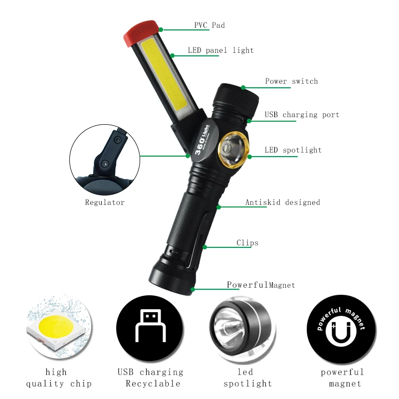 portable outdoor adventure high power Ultra Bright LED flashlight red strobe flash light USB rechargeable 18650 torch | Освещение